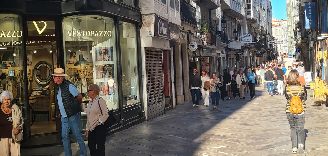 Calle Real di A Coruña, strada storica collegata ai luoghi dell'infanzia di Picasso